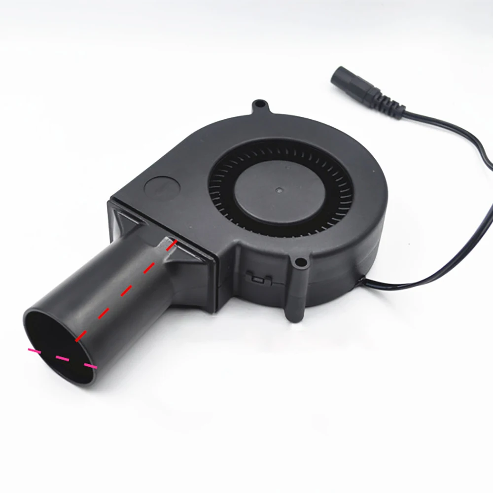 DC 12V 9733 Small Portable High-Volume Turbo Blower with Air Collecting Port Power Supply Speed Controller 6000RPM
