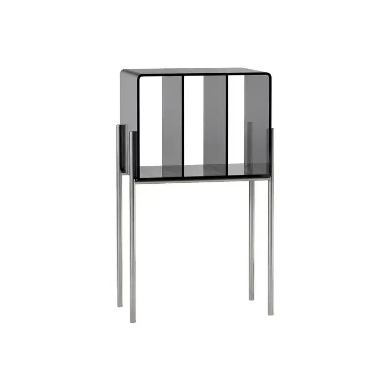 

Multi Functional Partition Acrylic Magazine Storage Rack Bookshelf CD Player Storage Display Cabinet