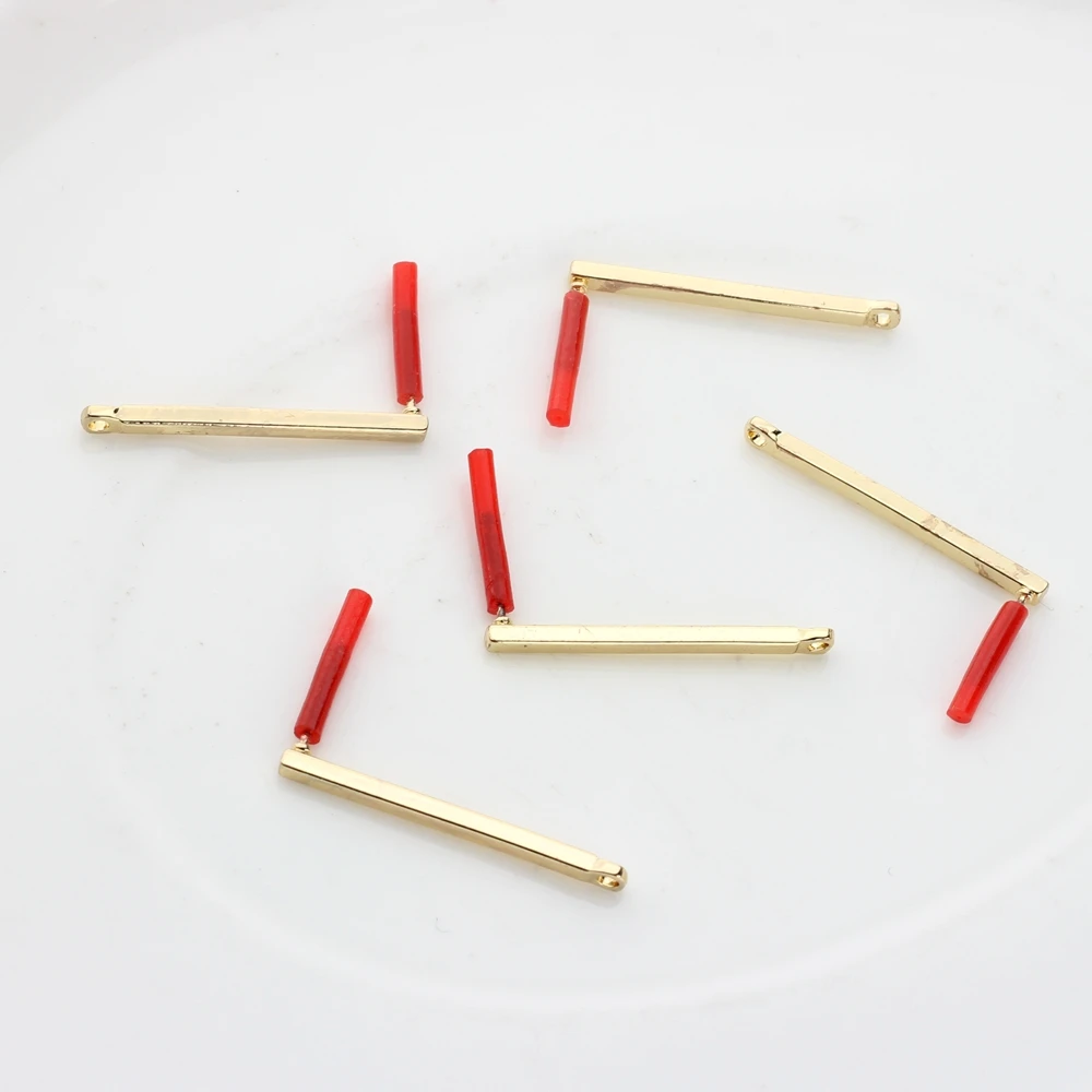 DIY kolczyki akcesoria do robienia stop cynkowy długa końcówka prostokąty złącza kolczyków 24mm 30mm 6 sztuk/partia — zdjęcie 4