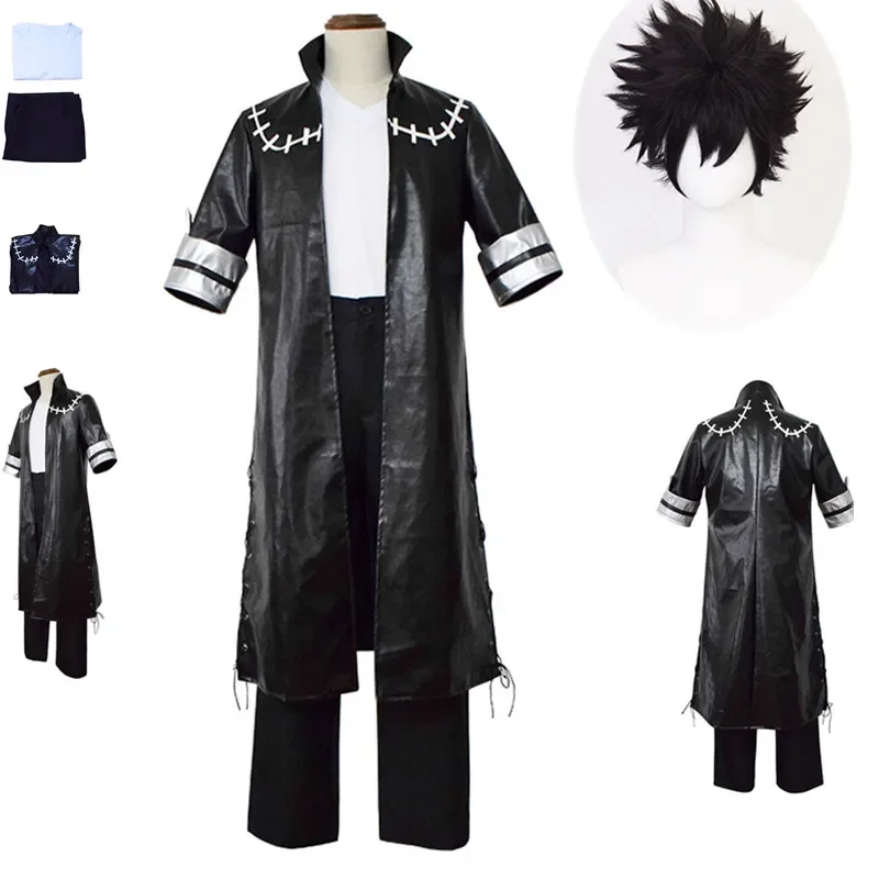 Anime My Hero Academia Dabi OCHACO URARAKA Cosplay Costume Full Set Men Women Jacket Coat T Shirt Wigs Halloween