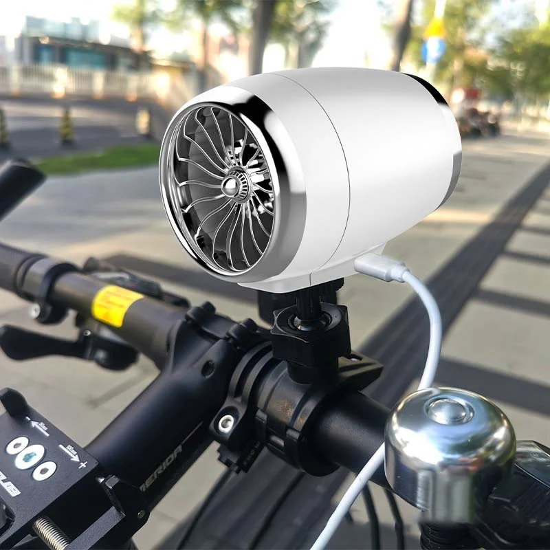 Bike Fan Clip Fans with LED Light Stronge Wind 4-Speed Adjustment  Portabele for Outdoor Sports Air Cooling USB Charging FS162