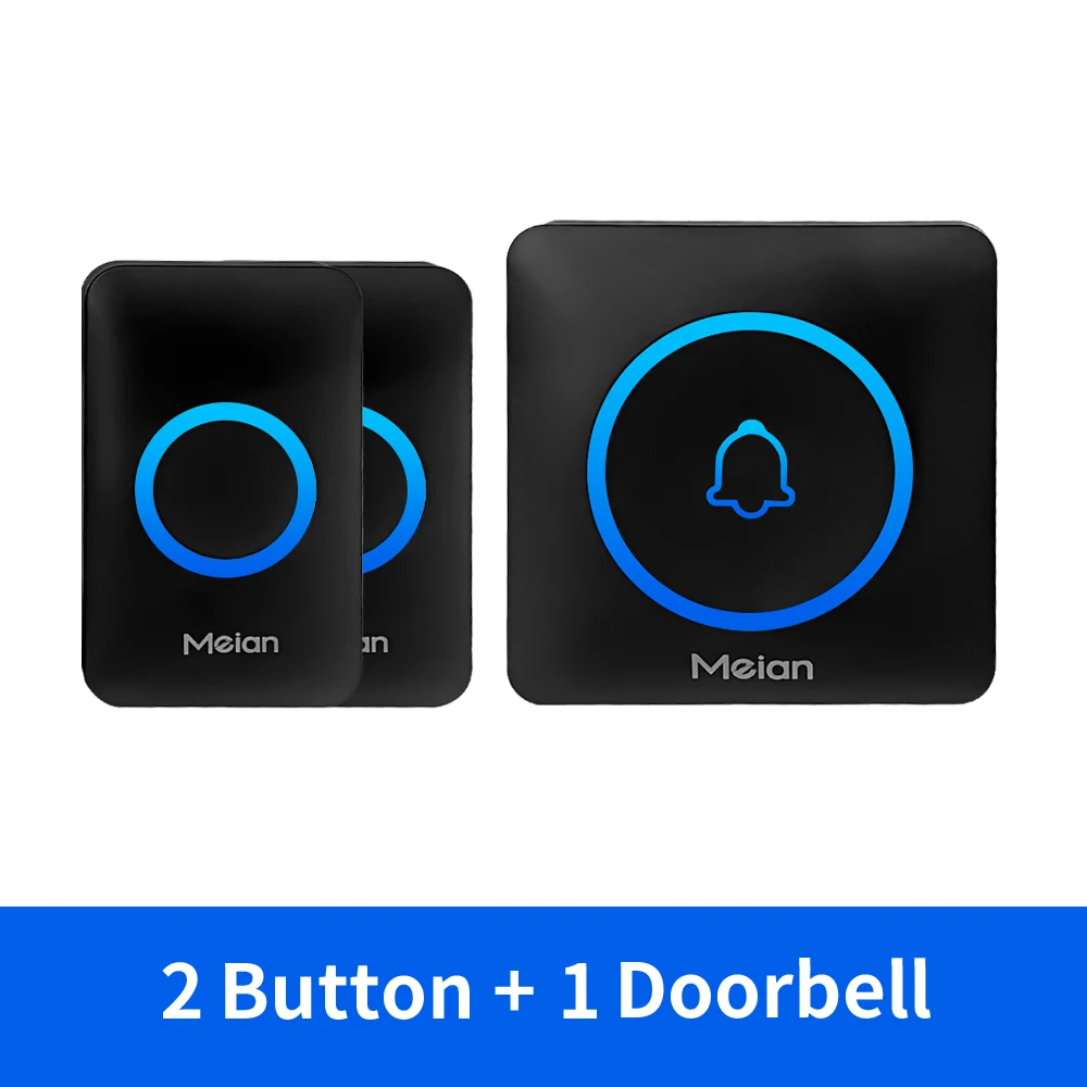 2Button 1Bell-Black