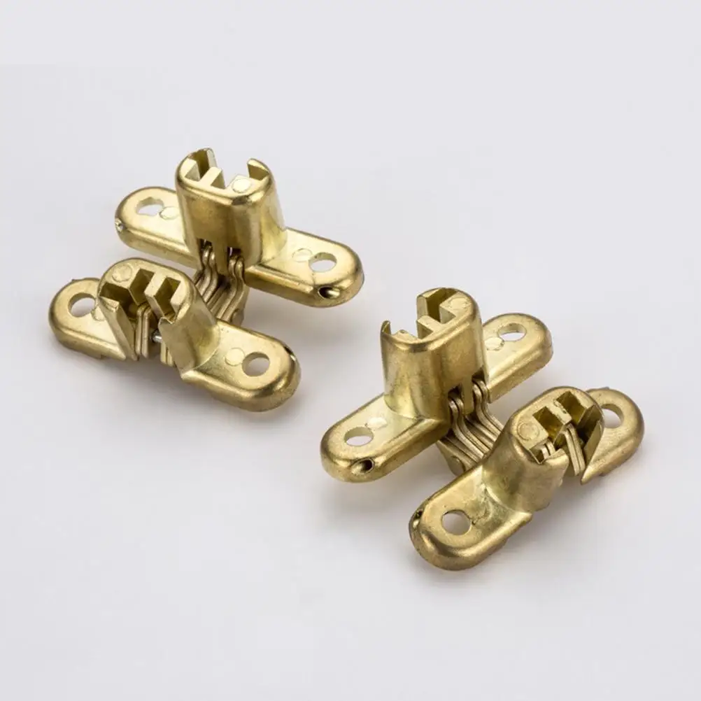 4 Pcs Noiseless Hinge Alloy Door Loose-leaf Mute Solid Flat Smooth Surface Table