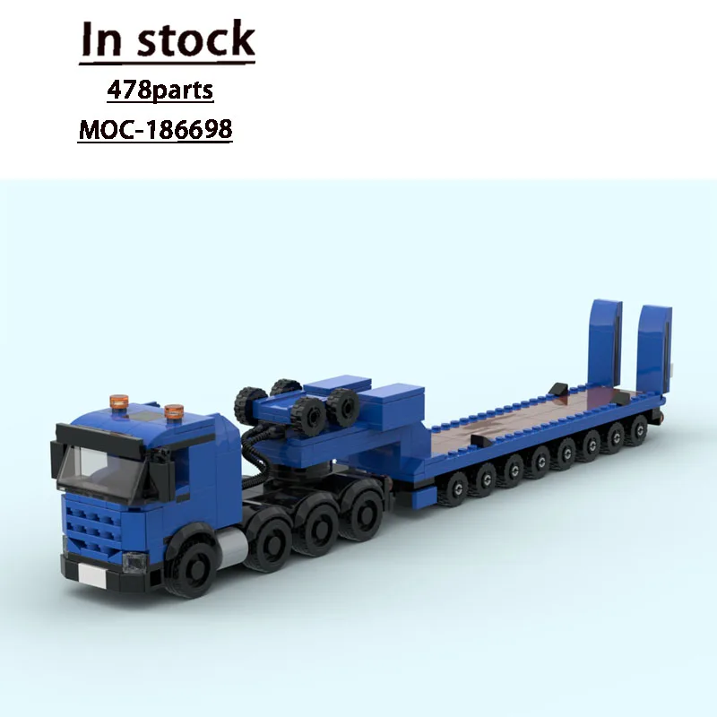

MOC-186698 Классический новый военный транспортный грузовик, модель строительного блока, 478 деталей, креативная игрушка в подарок на день рождения для мальчиков и детей