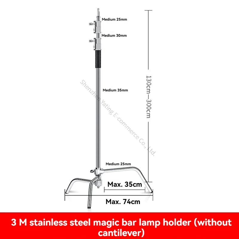 New New Photography Magic Leg Light Stand C-shaped Bracket Stainless Steel Tripod Professional Studio Tripod,Flash,Crossbar