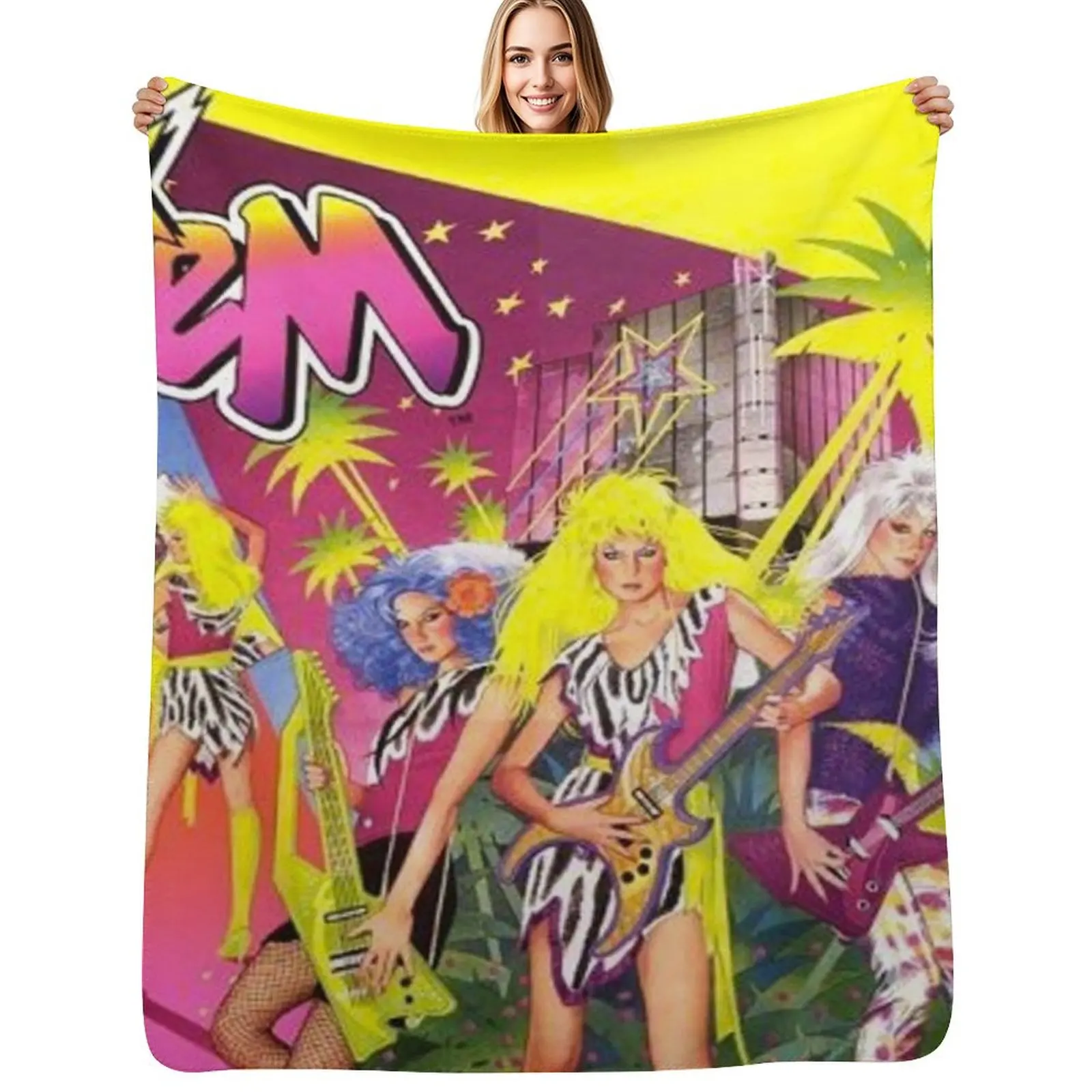

Jem and the holograms Throw Blanket Luxury St Custom Thins Blanket