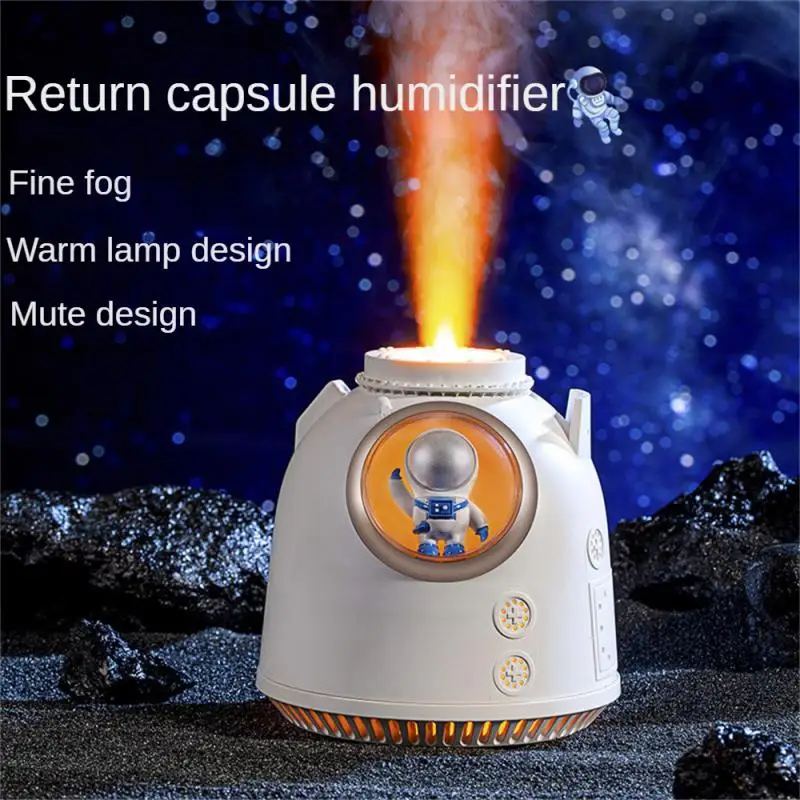 

Humidifier Space Capsule New Astronaut Mist Sprayer Essential Oil With Led Night Light Return Capsule Humidifier 2023 New