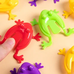 20pcs Jumping Frog Toys Finger Pressing Bouncing Frog Finger Action Training Kids Birthday Party Favors Holiday Party Gift