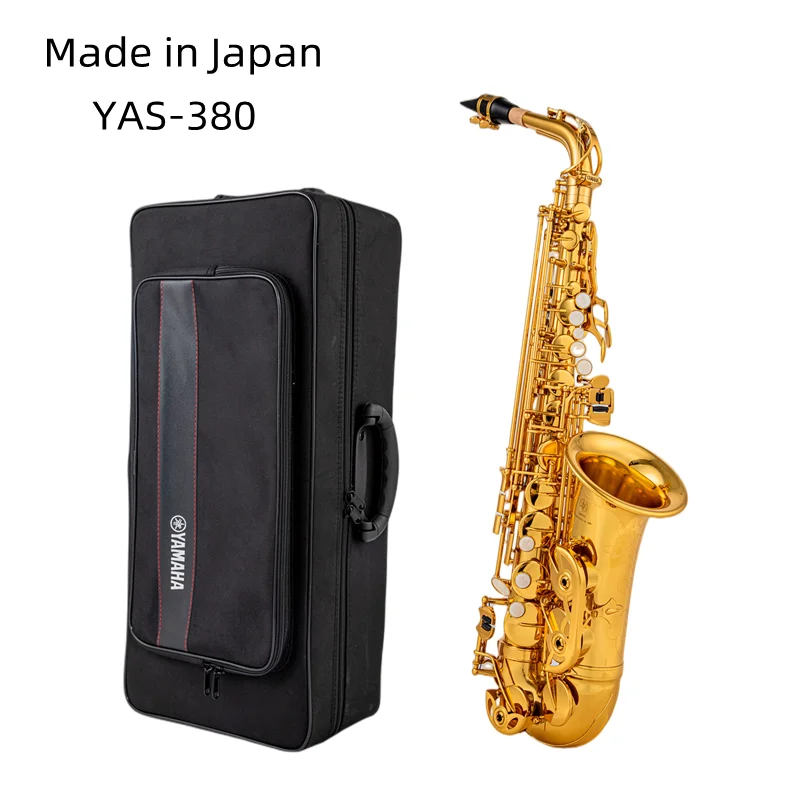 Made in Japan 380 Arrival Alto Eb Tune Saxophone Brass Musical Instrument Gold Lacquer Sax With Case Mouthpiece Free Shipping