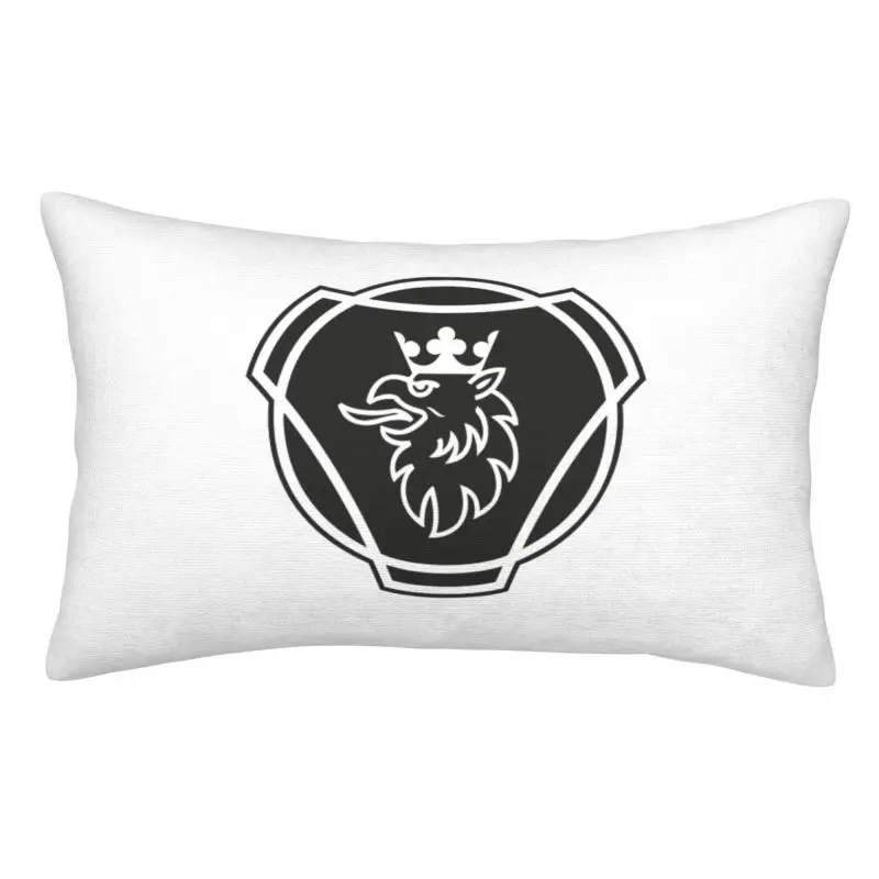 Custom Luxury Sweden Saabs Scanias Cushion Cover 50cmx35cm Polyester Heavy Lorries Pillow Case for Bed Sofa Rectangle Pillowcase