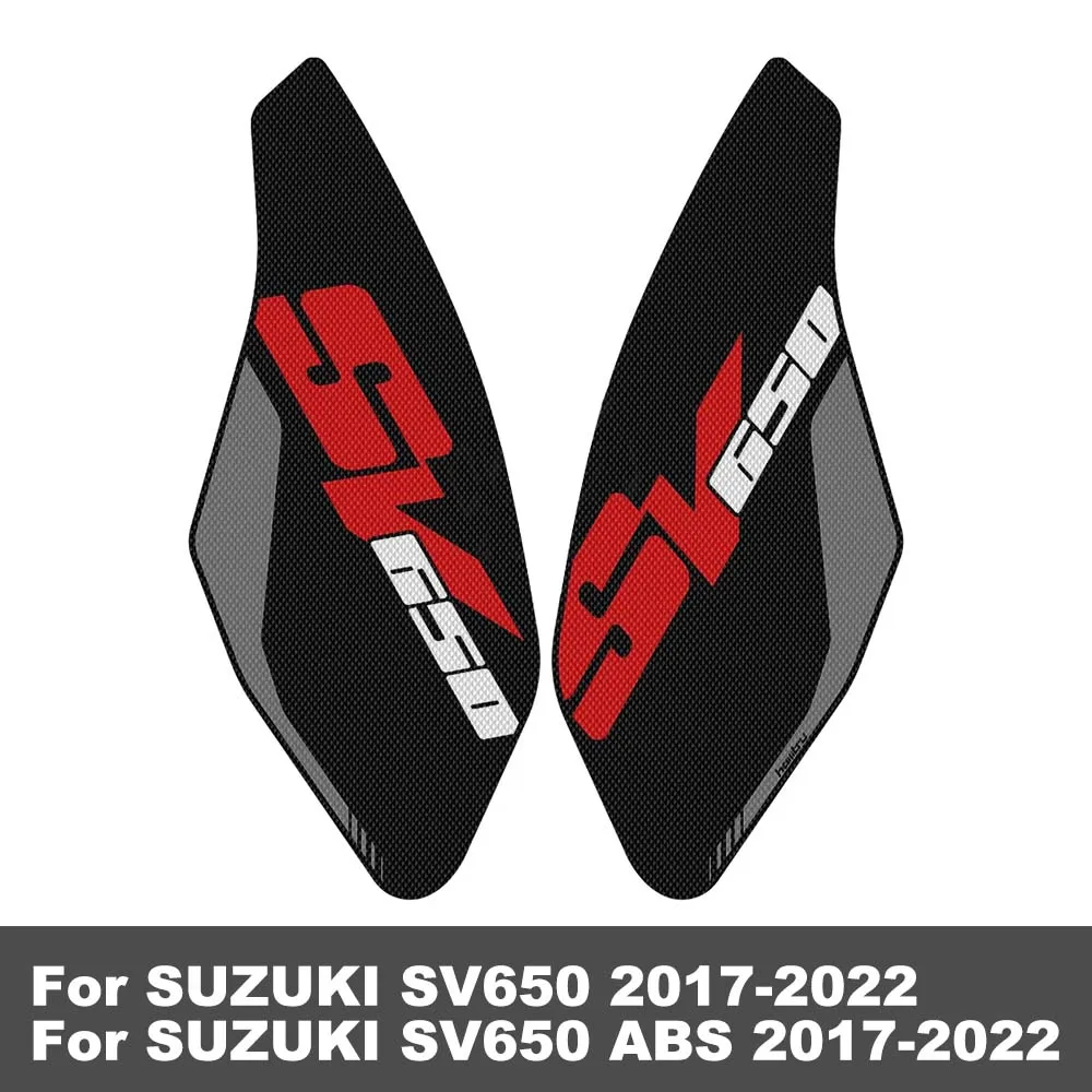 

Motorcycle fuel tank side Knee pads Anti-slip decorative sticker For SUZUKI SV-650 SV650 ABS 2022 2021 2020 2019 2018 2017