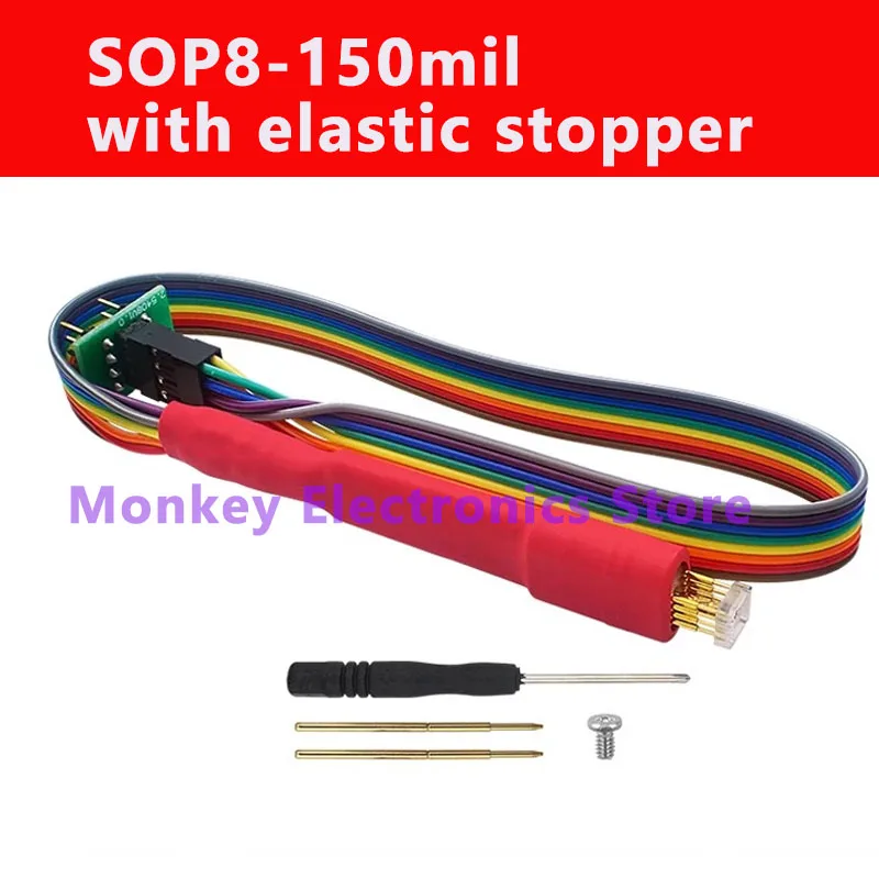 

WSON8 Chip Burn-in Probe Read/Write Spring Pin Stopper Pitch 1.27 Chip Size 8x6 6x5 Connector Programmer