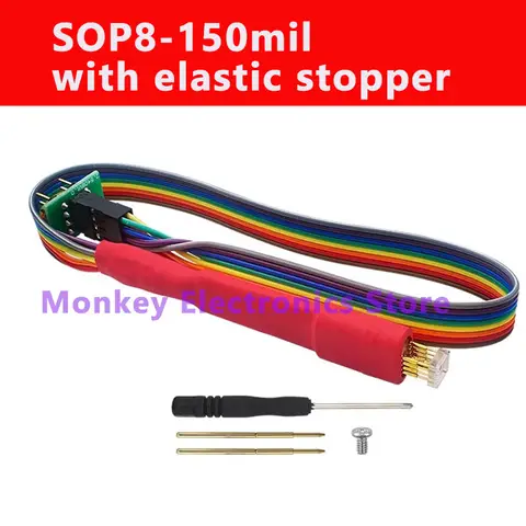 WSON8 Chip Burn-in Probe Read/Write Spring Pin Stopper Pitch 1.27 Chip Size 8x6 6x5 Connector Programmer