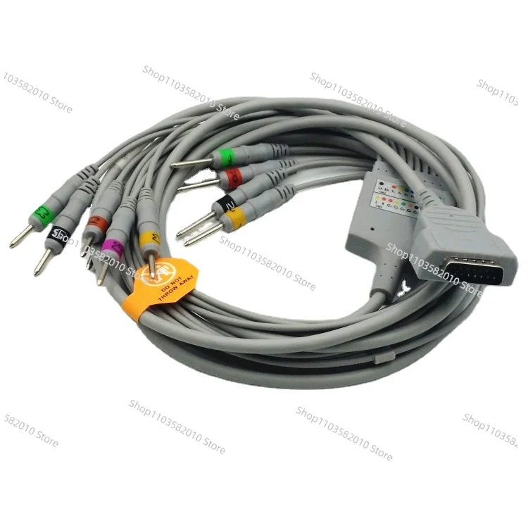 Applicable To GEMAC1200 1200ST MAC800 ECG Machine Lead Wire 15-pin Pin.