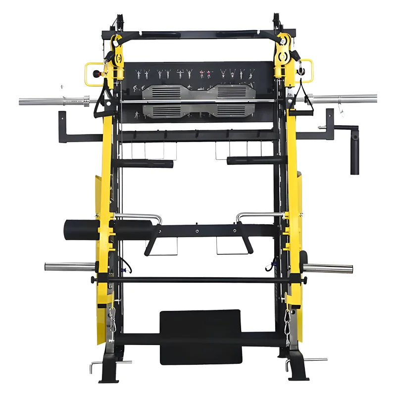 Commercial Gym Strength Equipment Multi Functional Trainer Power Squat Rack Smith Machine