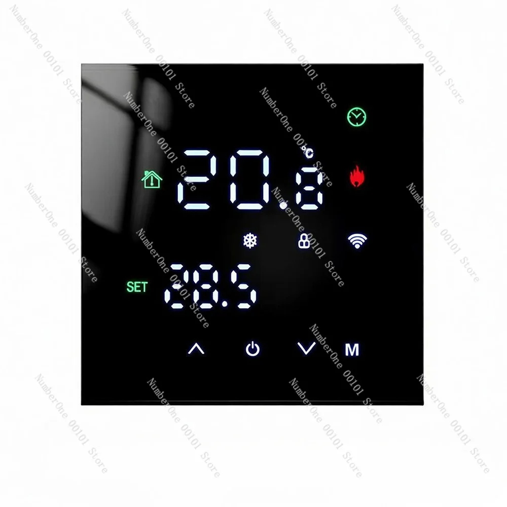 wi-fi thermostat for electric underfloor heating, water heating, and boiler systems - digital display, app & voice contr