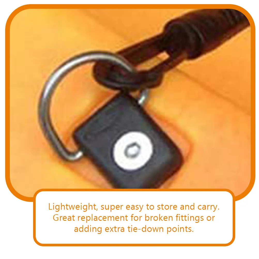 

1 Set Rope Buckles C-Shaped Sturdy Outdoor Belt Fixing Dock Kayak Boat Accessories Lightweight Durable Nylon Replacement Parts