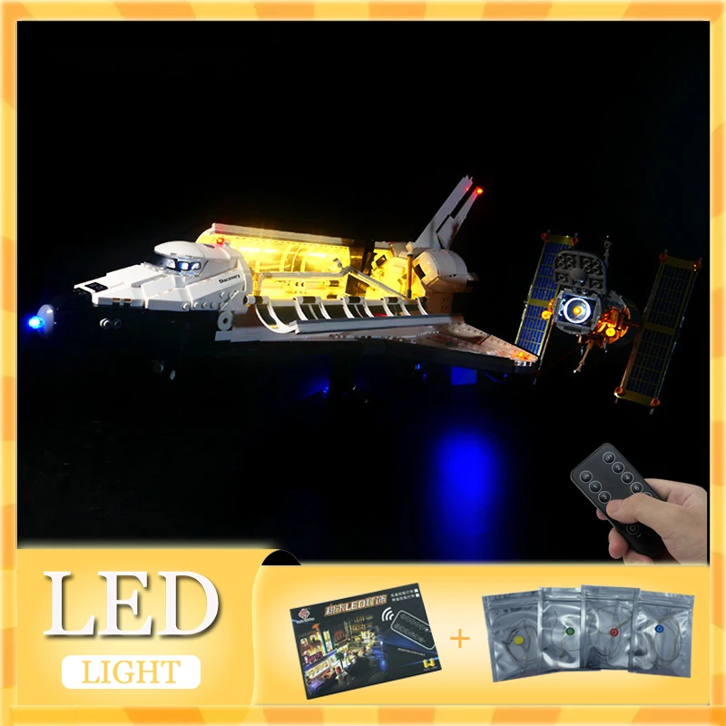 Zestaw oświetlenia LED RC DIY do zestawu klocków LEGO 10283 Space Shuttle Discovery (tylko światło LED, bez modelu klocków)