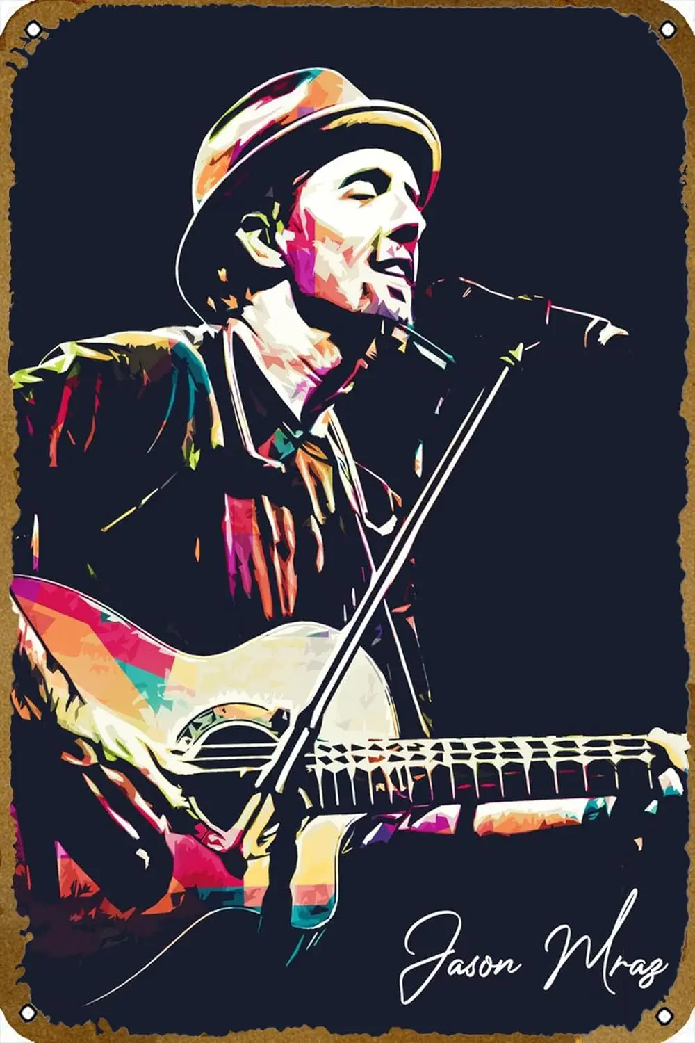 Jason Mraz Music Plaque Poster Metal Tin Sign 8