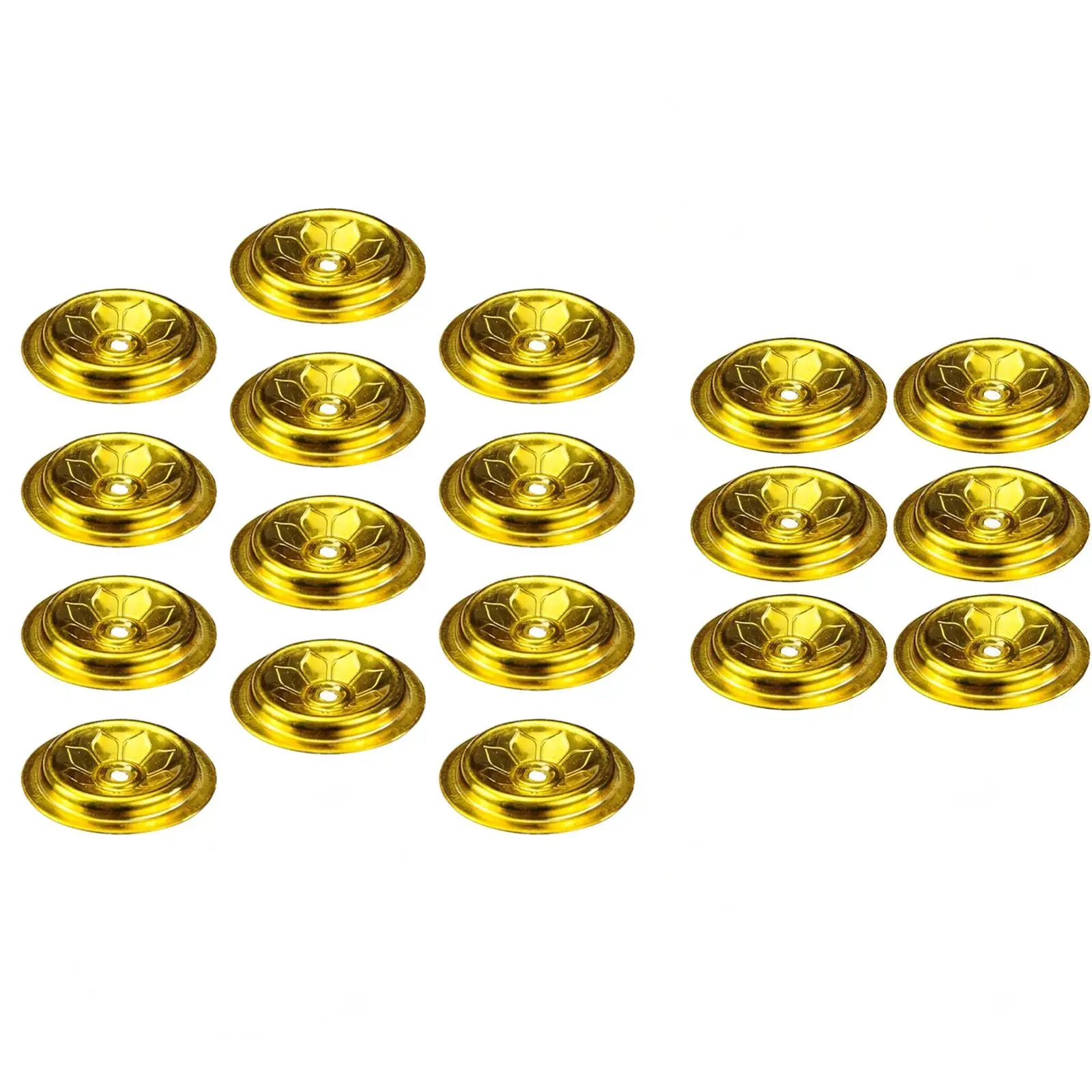 12 Pieces Oil Lamp Floating Wicks Holder Candle Making Accessories Disc Holders for Oil Cups Buddhist Supplies Float Stand