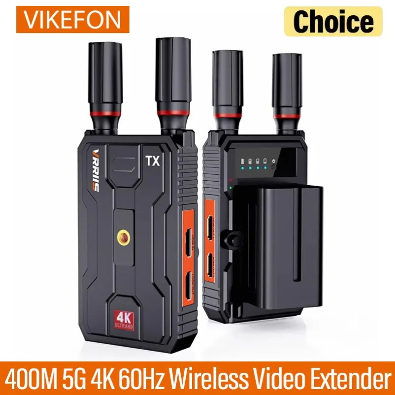 400M Wireless Screen Projector 4K 60HZ HD HDMI-Compatible Wireless Video Transmitter Receiver Adapter for Laptop TV Projector