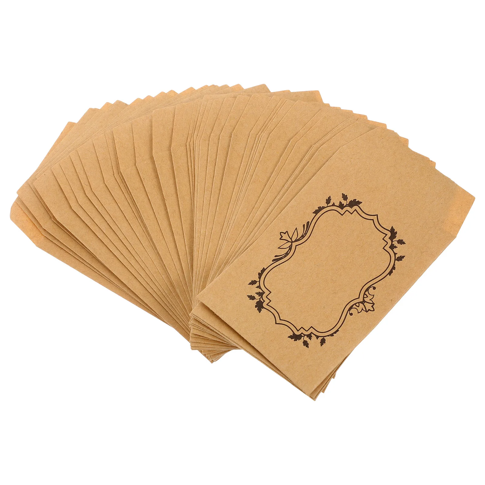 

50 Pcs Kraft Envelope Coin Change Envelopes Blank Little Budgeting for Cash Key