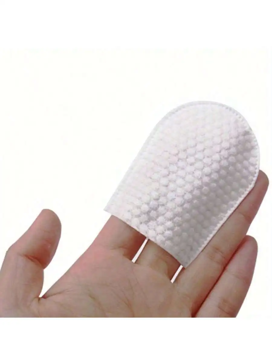 50pcs U-Shaped Cotton Pads For Face Makeup Removal - Soft Makeup Cotton Pads Suitable For Face And Nails Perfect For Removing Ma