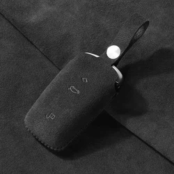 Suede car key case Cover for BMW F10 F20 F30 F25 F34 F36 X1 X3 X4 M235i E90 1 2 3 5 7 Key Protection Shell Made of Accessories