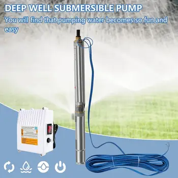 SucceBuy 深井潛水泵,輸出功率 1HP/1.5HP/2HP,電壓 230V/115V,流量 31.7 GPM,適用於工業灌溉和家庭使用。 10 最佳銷售 水井泵 - №4