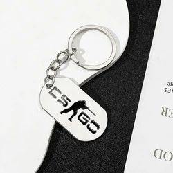 CSGO Metal Keychain Alloy Key Chains for Men Counter-Strike GO Game Backpack Accessory Male Keying Porte Clef Chaveiro