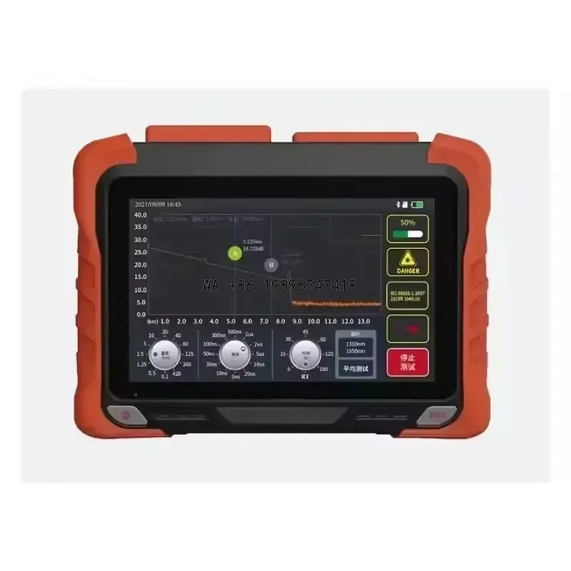 Wmwmnu NK6200 OTDR Fiber Detector 45dB Dynamic Range SM MM Multimode Singlemode Tester Built-in VFL Visual Fault Locator