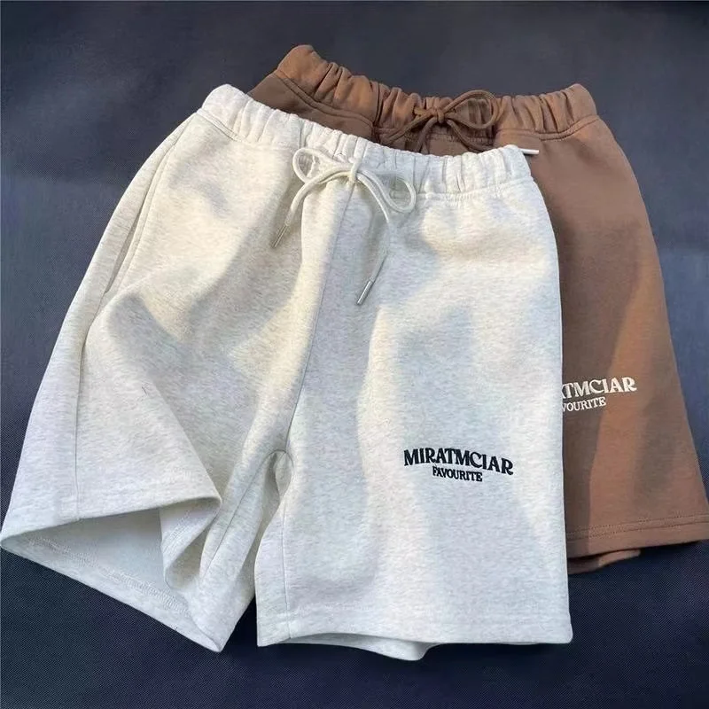 Summer New Leisure Fashion Sports Shorts Street Man Fashion Minimalist Sports Beach Pants Letter Embroidered Cotton Shorts