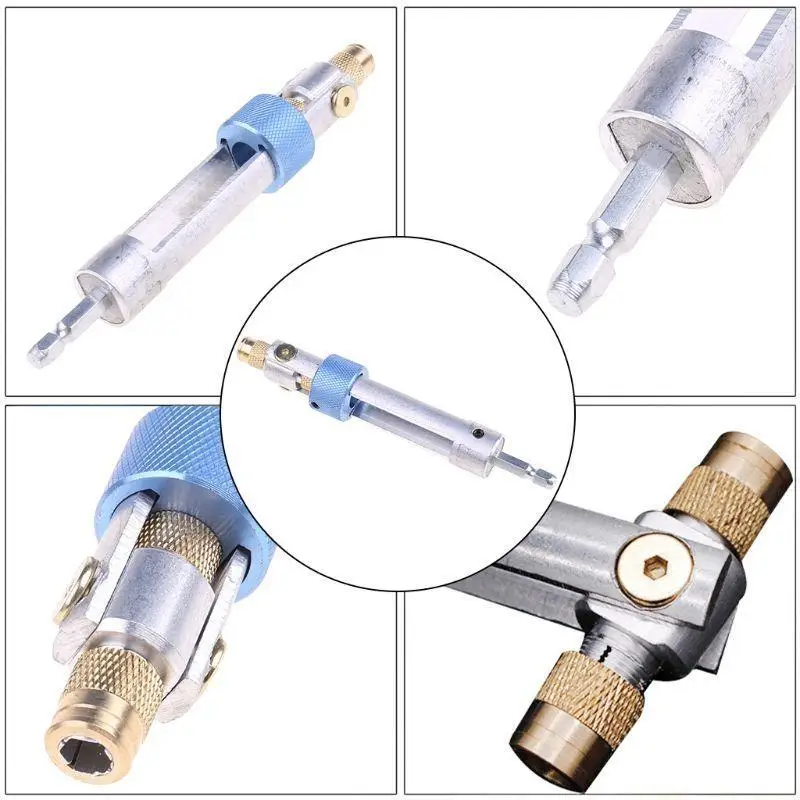 A2BE HSS Centering Hinge Drill Bits Set Door Cabinet Drill Bit Driver for Head Quick-Change Screw Tool Drill Bit