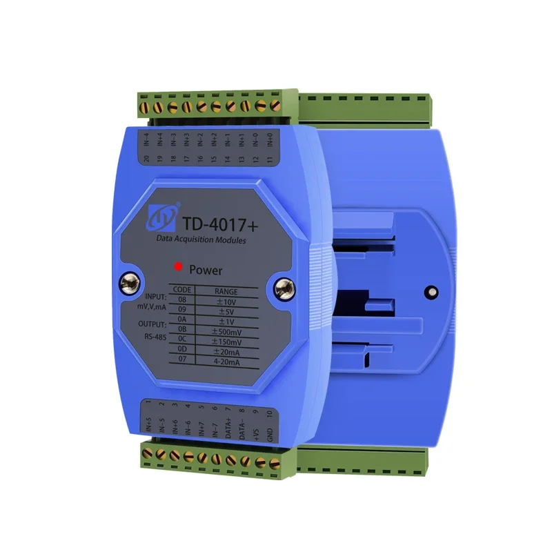 

TD-4017 8-channel Analog Acquisition Module Output AI/AO Module Voltage and Current to RS485