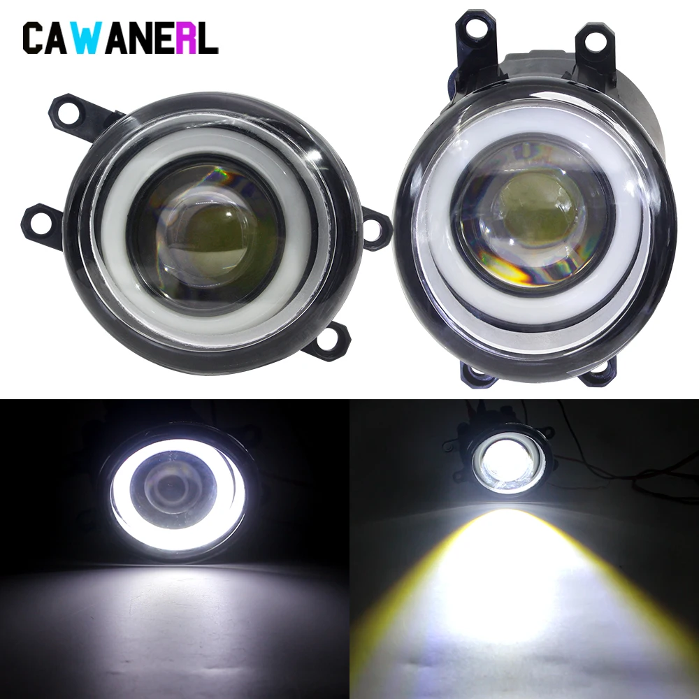2 X LED Fog Light Assembly Car Angel Eye Fog Driving Lamp DRL For Lexus LX570 HS250h ES300h ES350 IS-F RX350 RX450h IS350 IS250