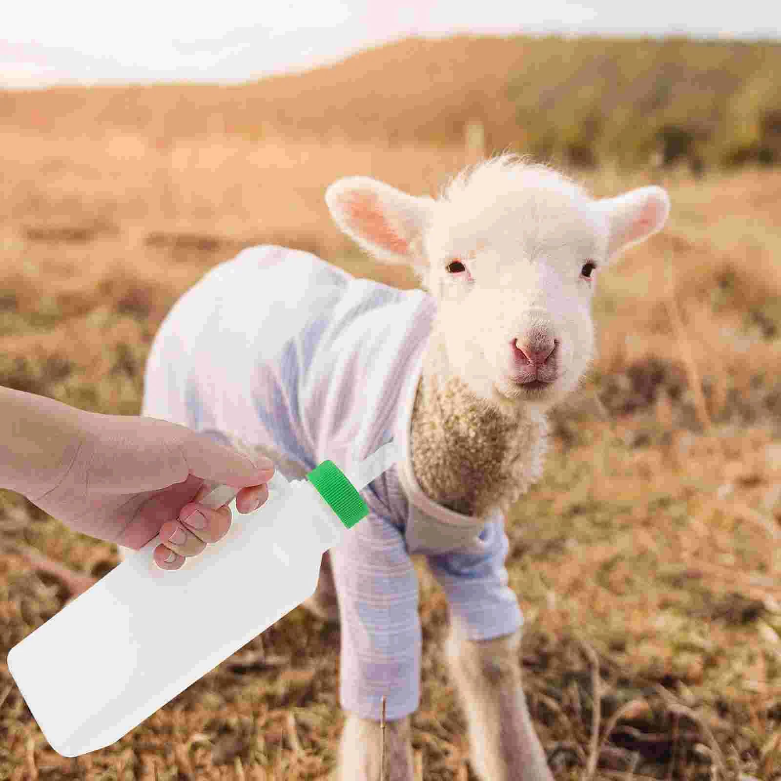 Puppy Lamb Feeding Bottle Baby Pet Feeder Bottles Plastic Drink Sheep Milk Feeders