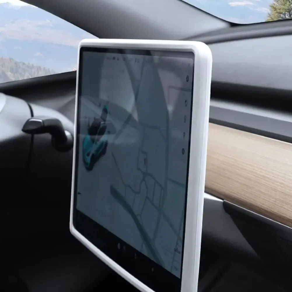 Per Tesla Model 3 Highland Screen Protector cornice in Silicone Display Edge Body Cover per accessori di controllo centrale Tesla