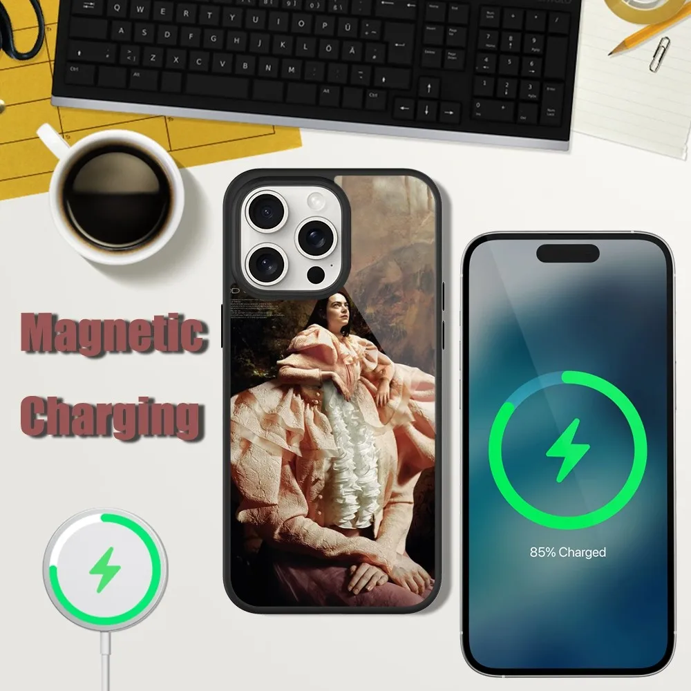 Movie Poor Things Phone Case For iPhone 13 15 11 12 14 Plus Pro Max Glass Charging Magsafe Magnetic Cover