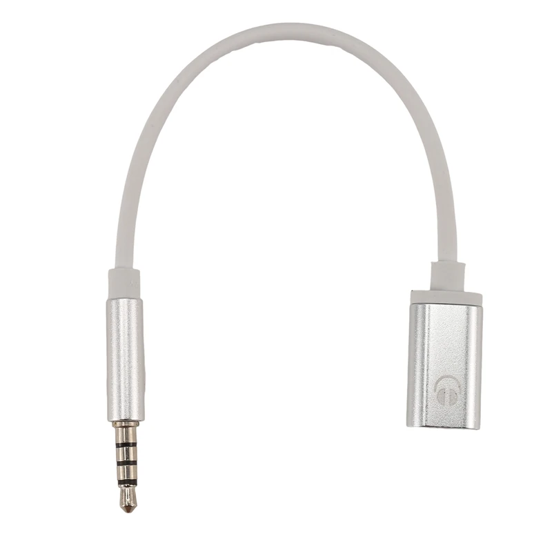 ✿3.5mm Male to Type C Female Audio Cable Cord, Analog Audio Jack Headphone Audio Adapter for MP3 Player, Laptop,Tablet C