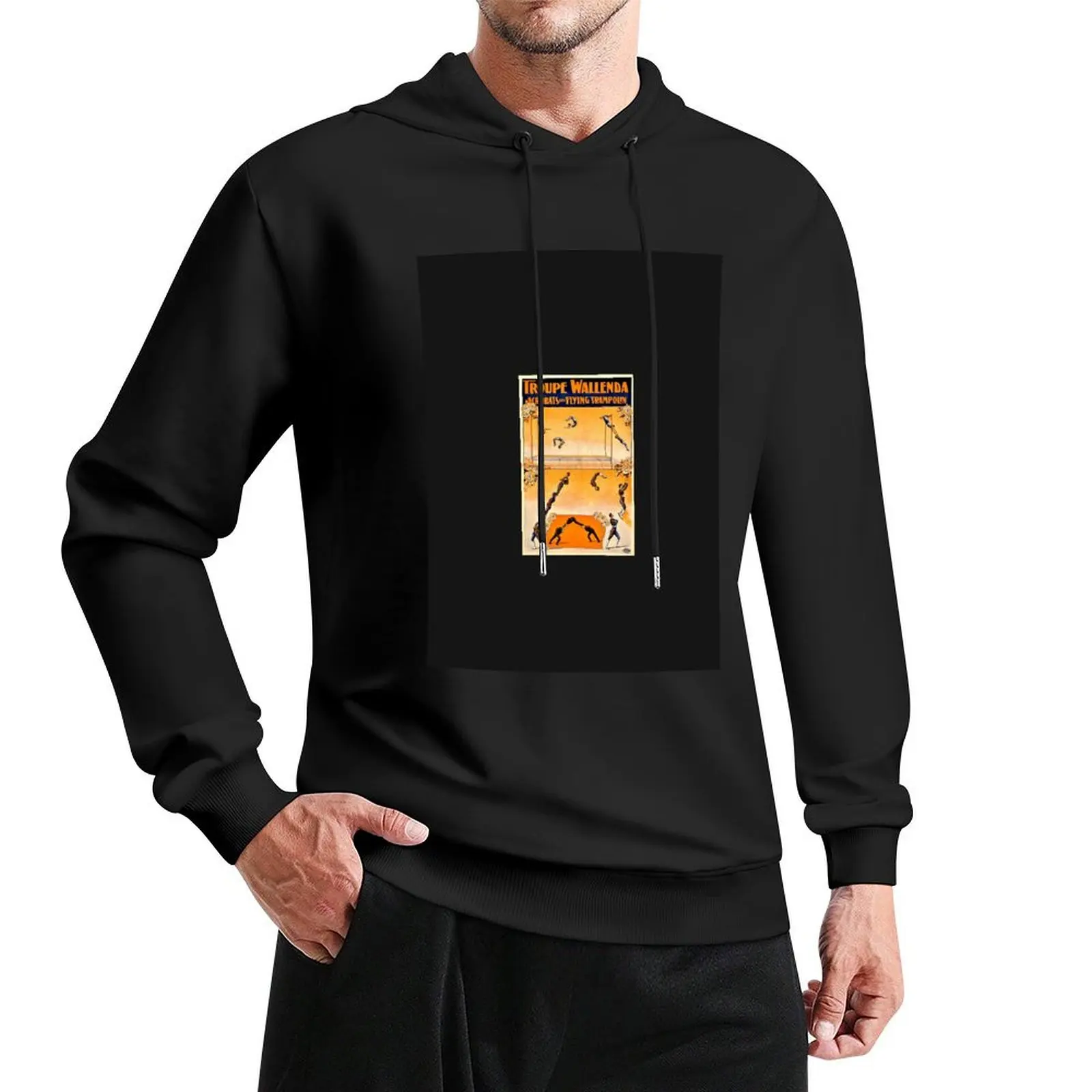 Circus ~ The Flying Wallendas ~ Highwire ~ Aerialist Trapeze 1905 Circus Poster Pullover Hoodie