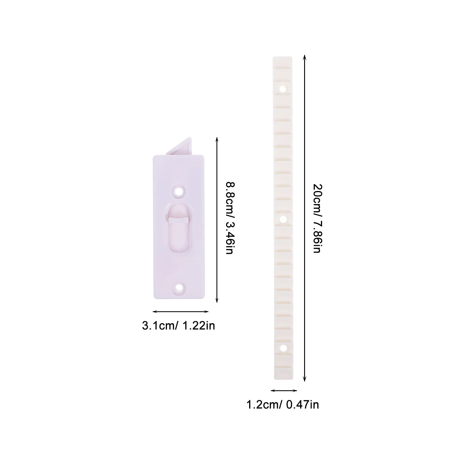 2 قطعة إمالة بلاستيكية لاستبدال أجزاء بيضاء المفاجئة في الربيع تحميل مزلاج زوج للطي رافع اكسسوارات أجهزة النافذة