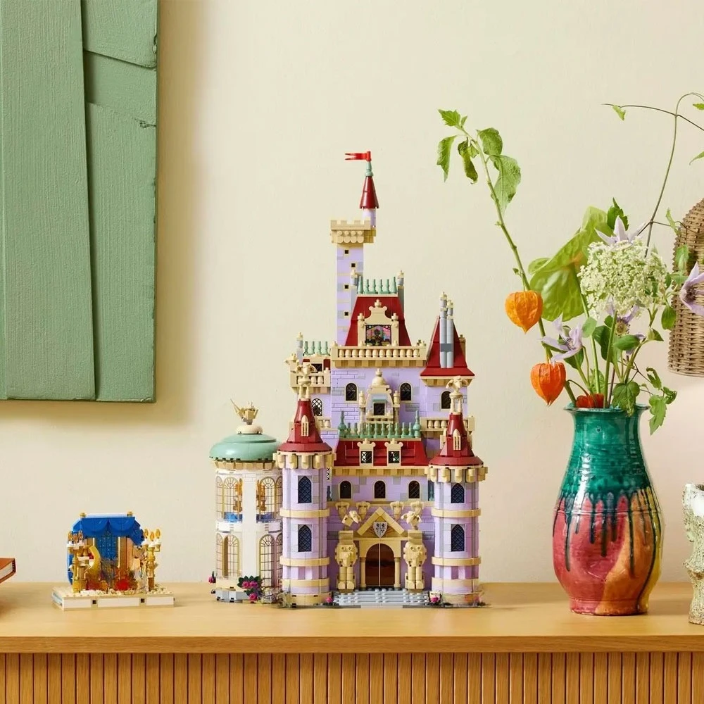 2916 pièces château de la belle et de la bête créative avec 5 figurines blocs de construction assembler des briques jouet cadeau pour les enfants adultes
