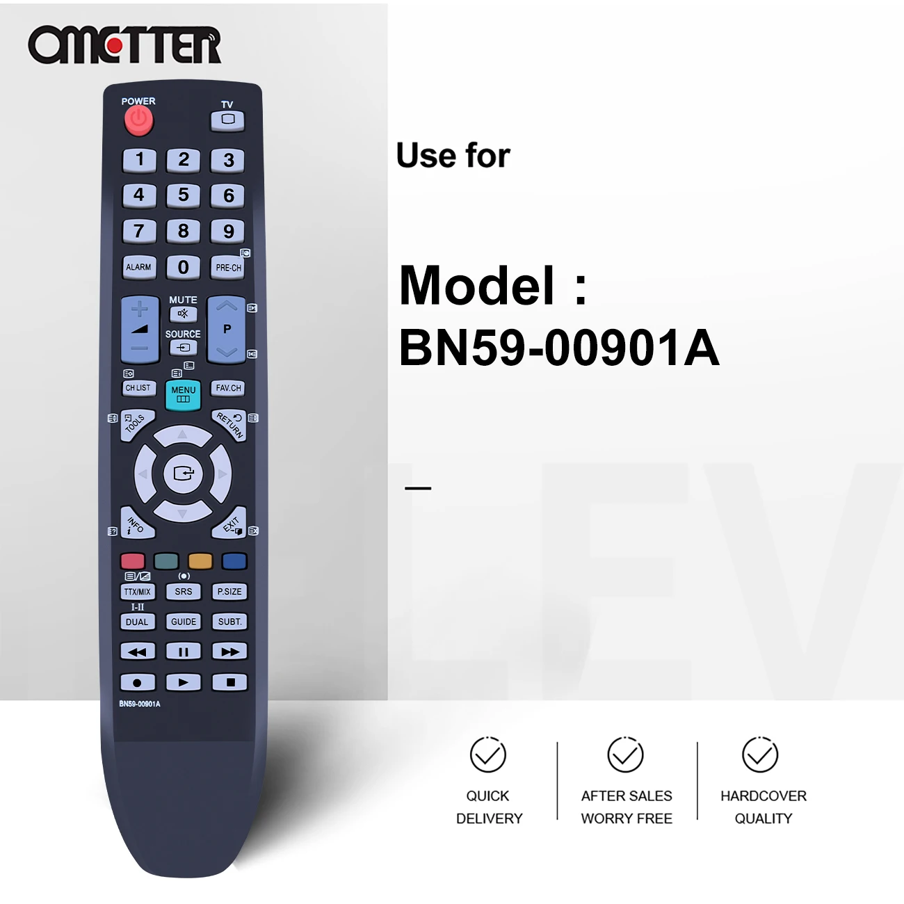 New BN59-00901A Fit for Samsung TV Remote Control BN59-00855A LE19D450 LE37D550 PS51D450 PL43D491A4DXZX PL51D490A1DXZX