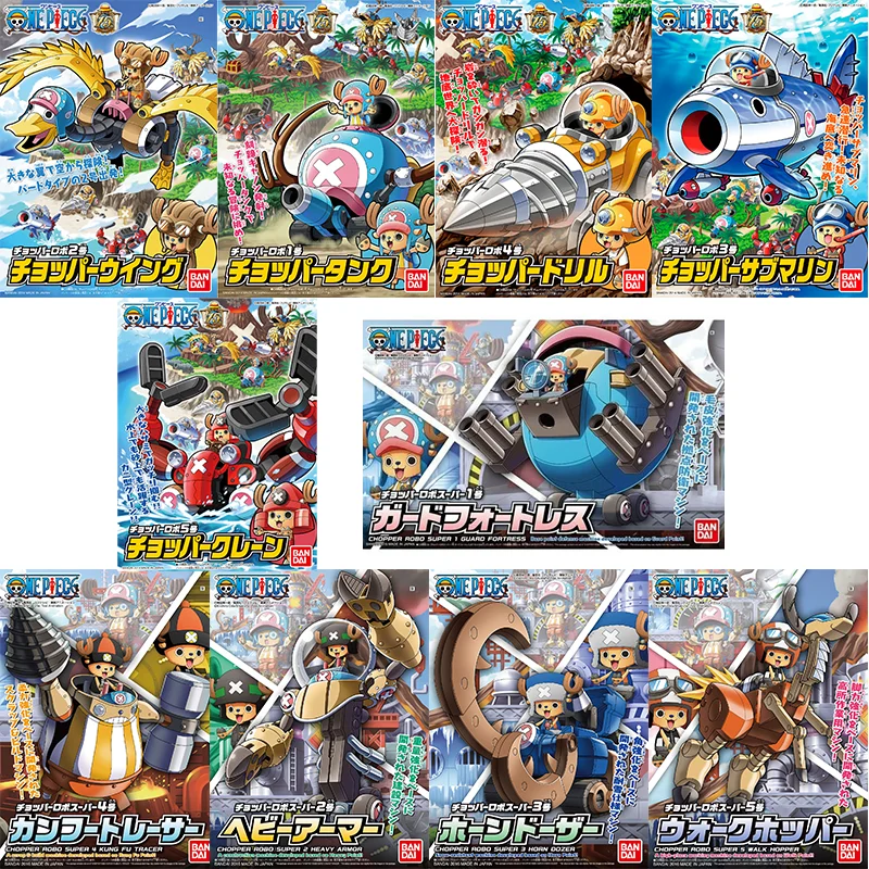Original BANDAI One Piece Pirate King Chopper Super Mecha Robot Anime figura de acción juguetes de modelos coleccionables regalos