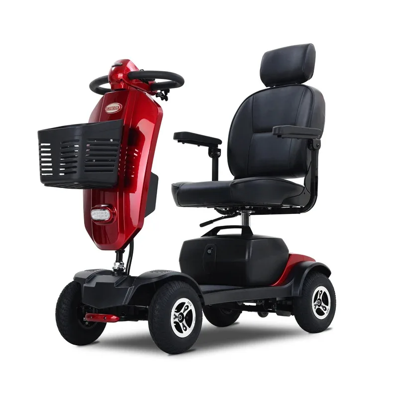 Travel 4 Wheels Elderly Electric Scooter Disabled Handicapped Offroad Senior Mobile 4-wheel Electric Scooter
