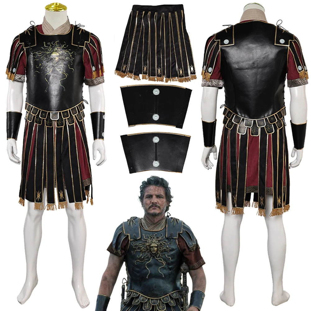 Fancy Marcus Cosplay Medieval Combat Uniform For Men 2024 Movie Gladiator Costume Disguise Roleplay Fantasia Outfits Male