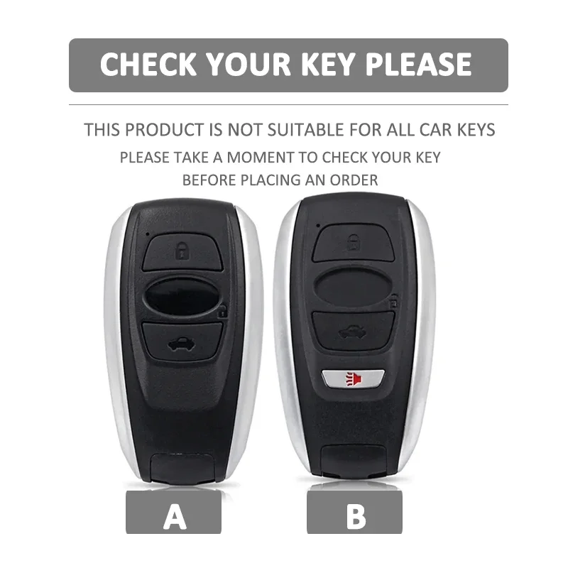 3 4 Button Silicone Car Key Case Protect Skin Cover for Subaru Legacy Impreza Forester Xv Trezia BRZ Wrx Levorg Outback Keychain