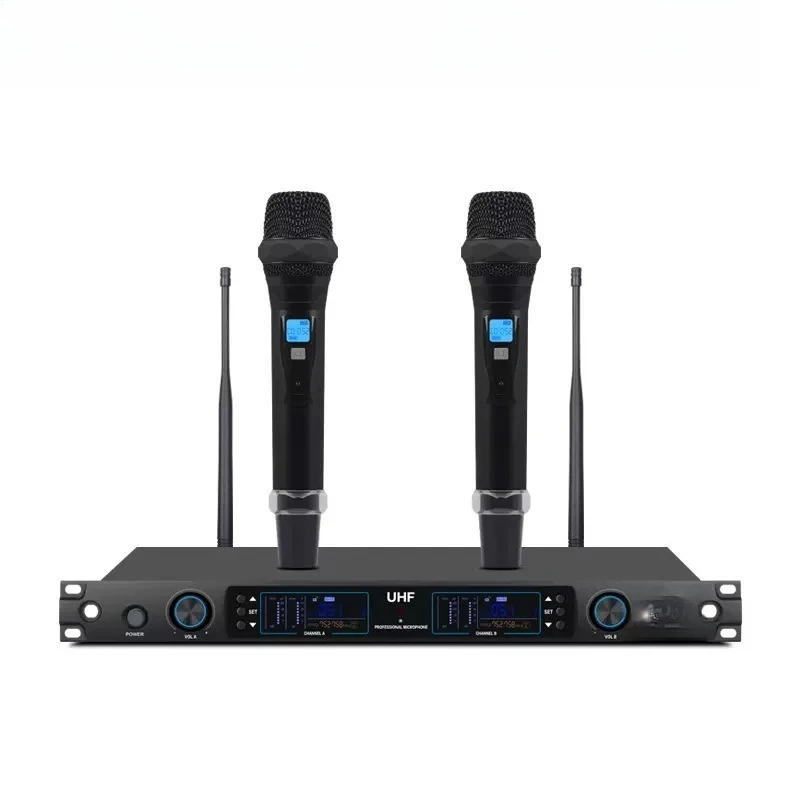 SH 12 Handheld Wireless Microphone Karaoke Home Singing Stage KTV One to Two Microphones
