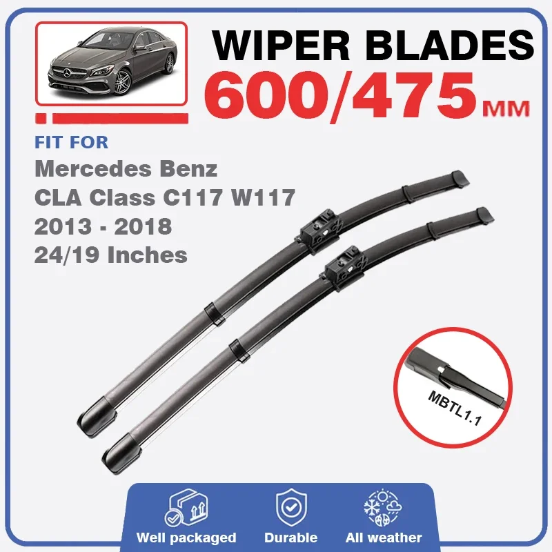 For Mercedes Benz CLA Class C117 W117 2013 – 2018 Front Windshield Wiper Blade Refill Windscreen Car Accessories CLA 180 200 250