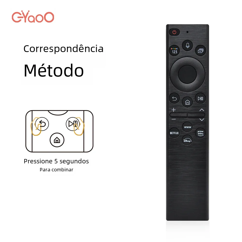 TV Controle Remoto de Voz para Samsung, QLED, 4K, 8K, Crystal Series, TM2280E, Smart TVs sem Solar, BN59-01385D